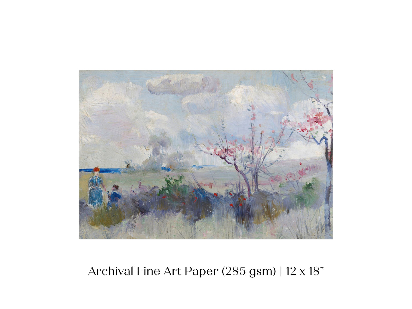 Landscape with Blossom and Clouds | P554