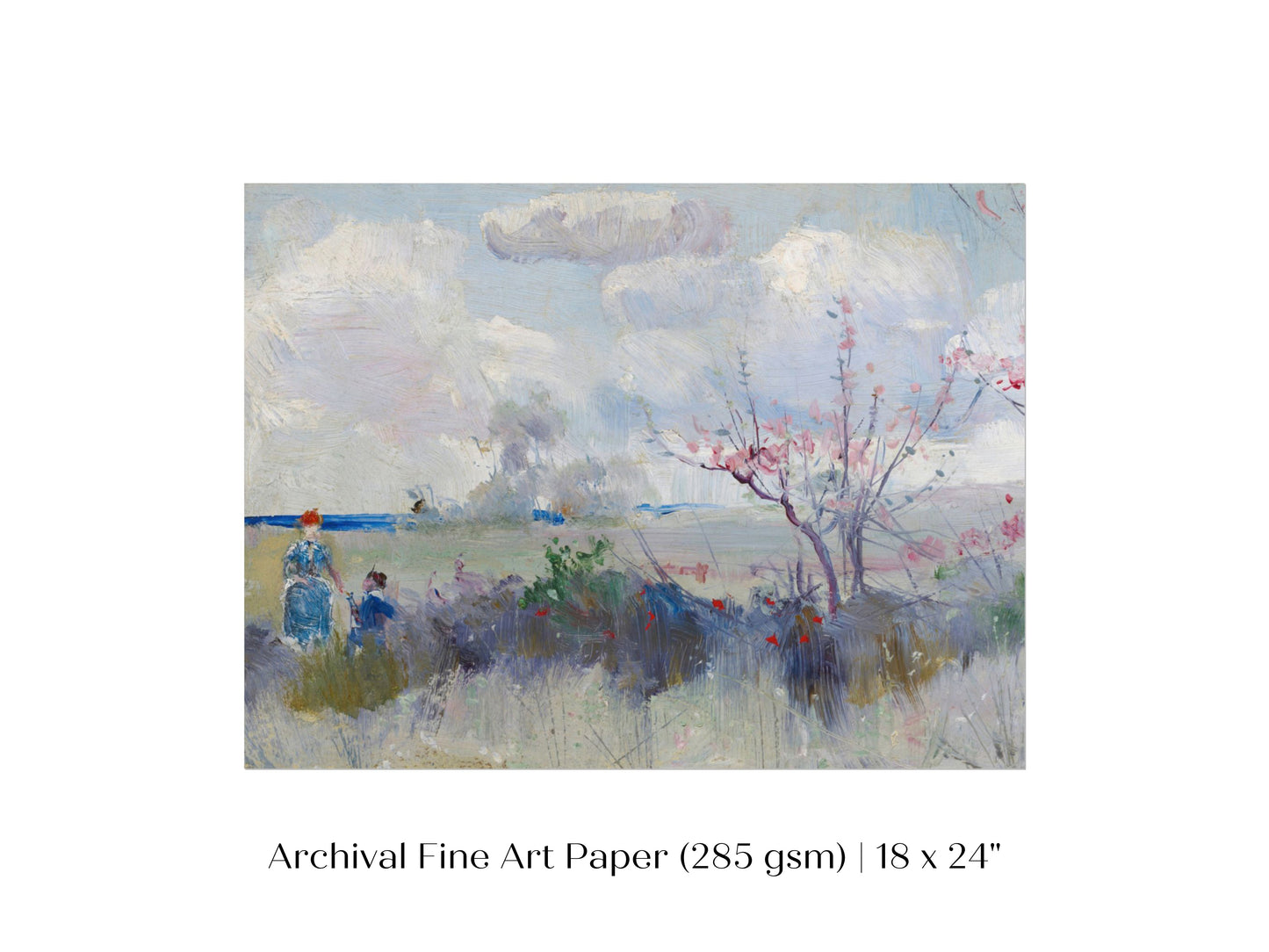 Landscape with Blossom and Clouds | P554