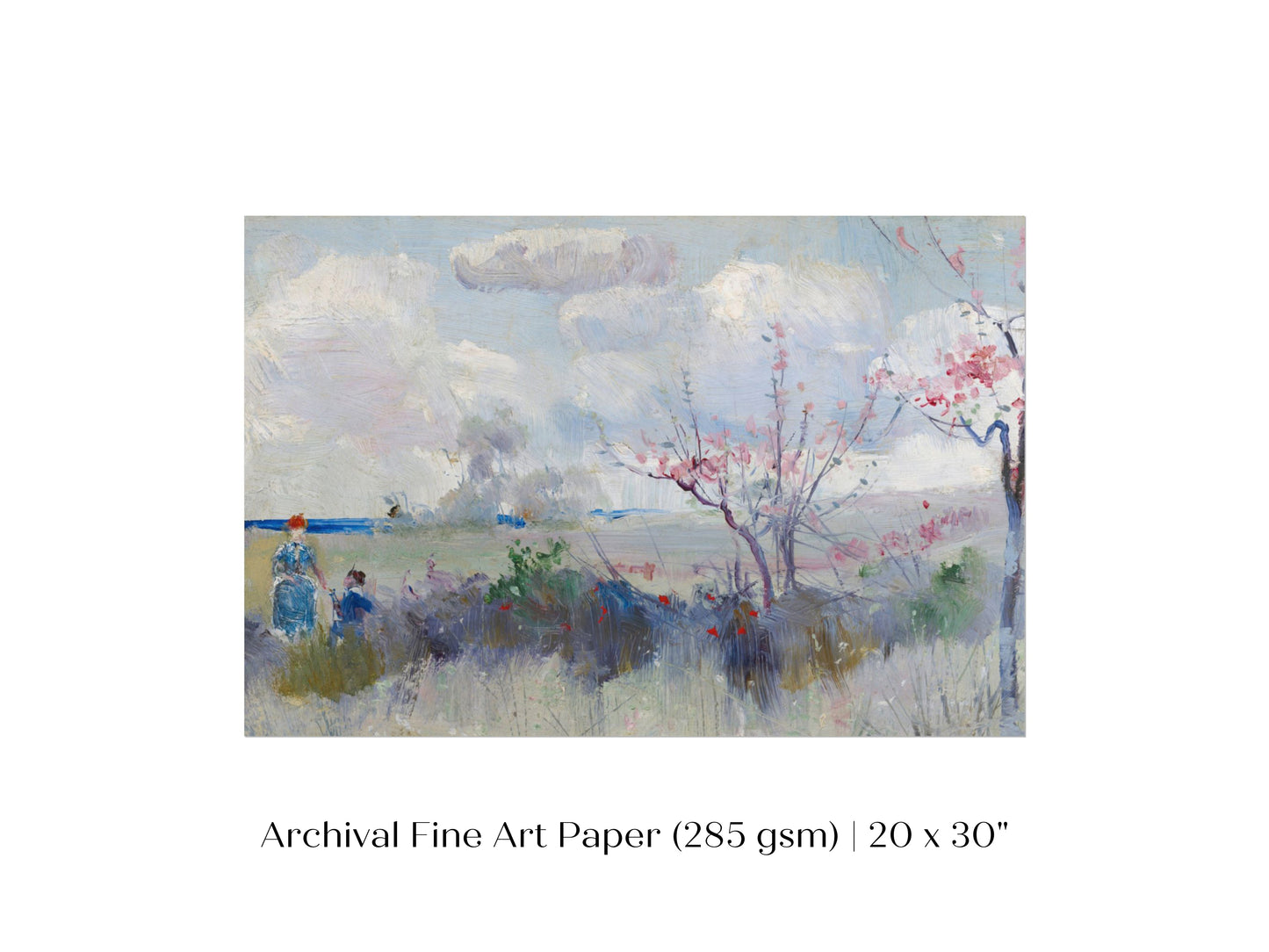 Landscape with Blossom and Clouds | P554