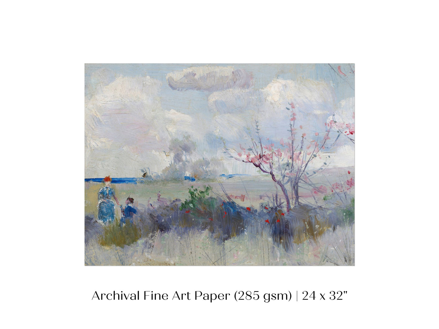 Landscape with Blossom and Clouds | P554