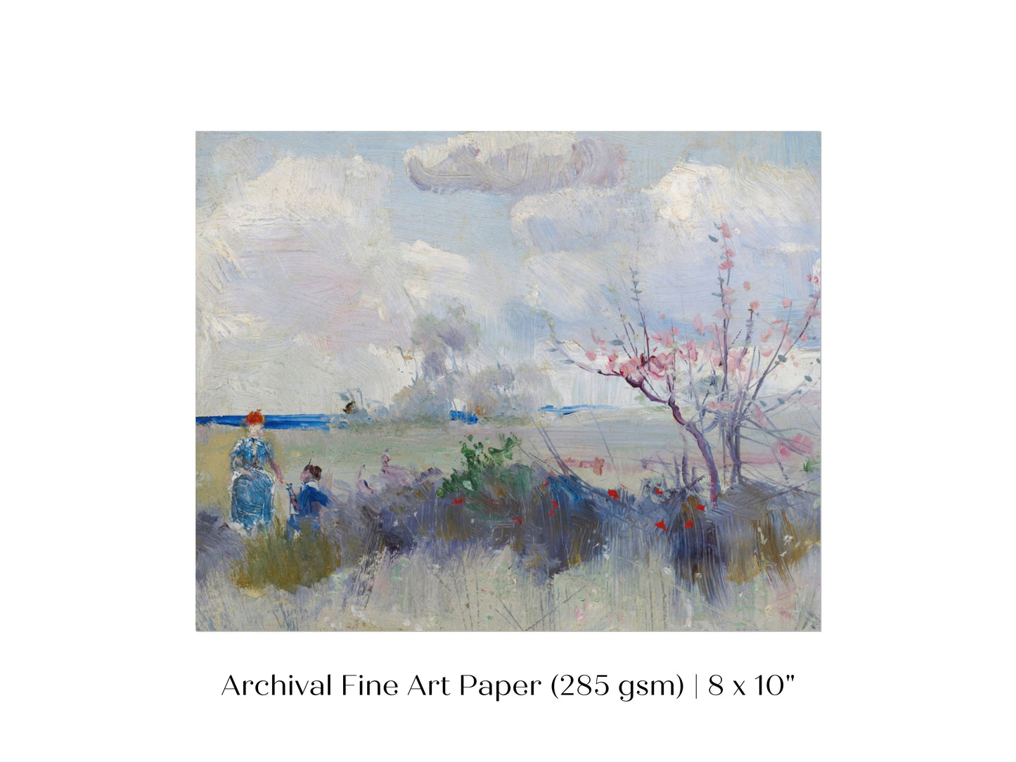 Landscape with Blossom and Clouds | P554