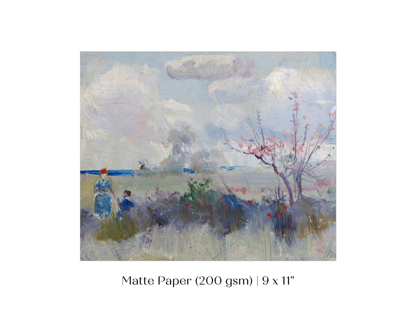 Landscape with Blossom and Clouds | P554