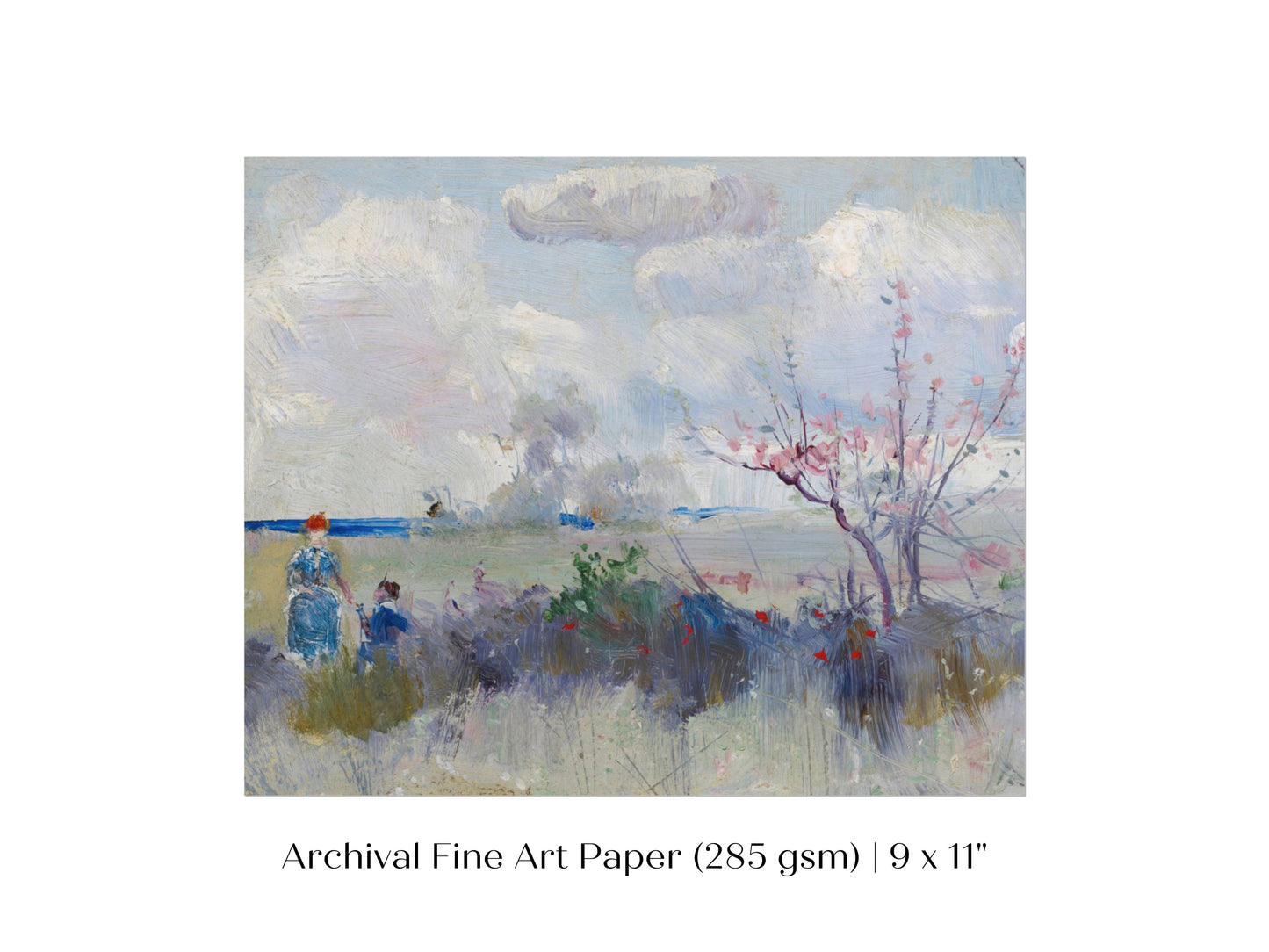 Landscape with Blossom and Clouds | P554