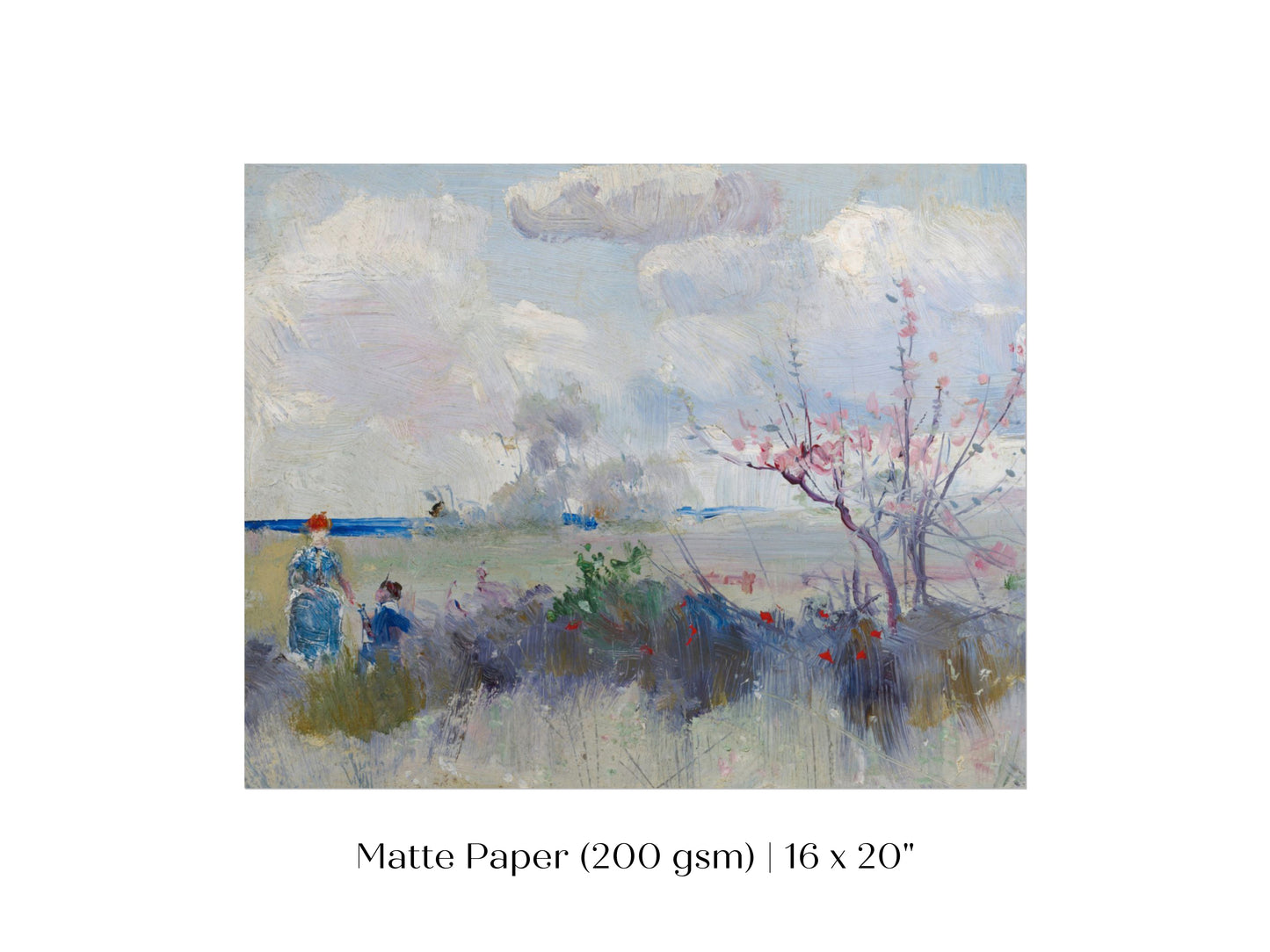Landscape with Blossom and Clouds | P554