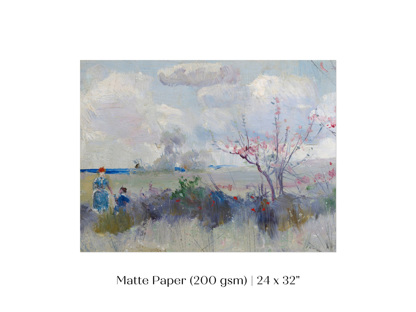Landscape with Blossom and Clouds | P554
