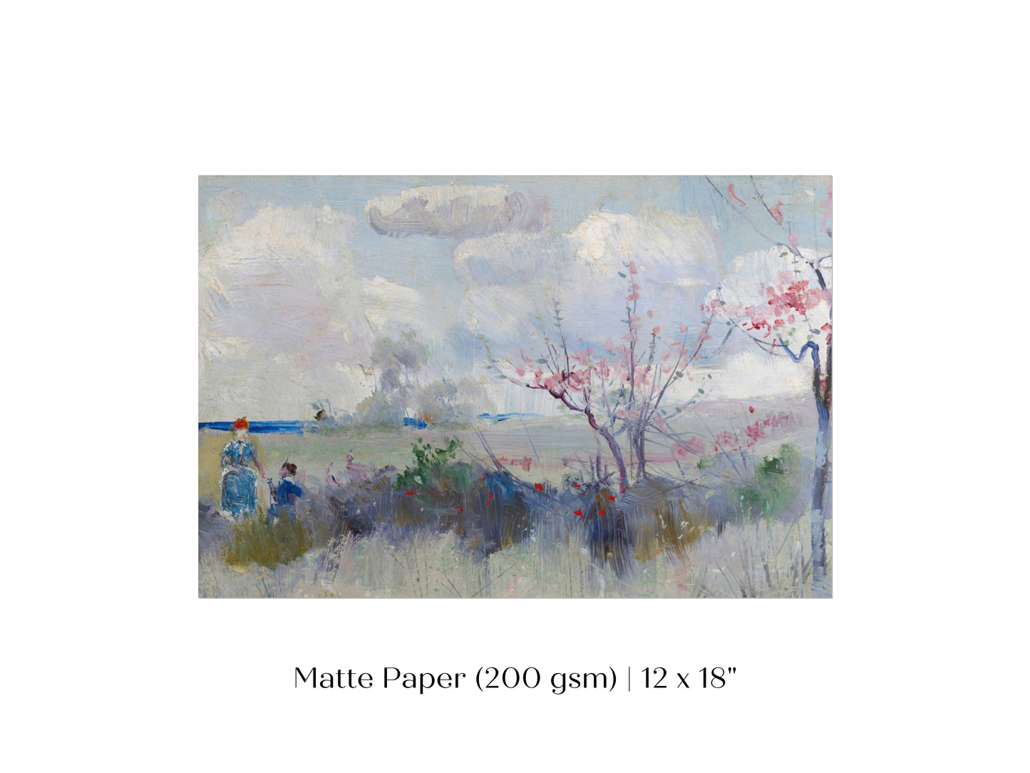 Landscape with Blossom and Clouds | P554