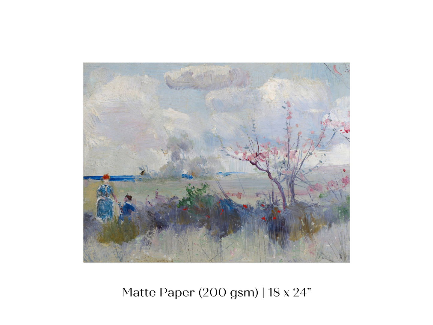 Landscape with Blossom and Clouds | P554
