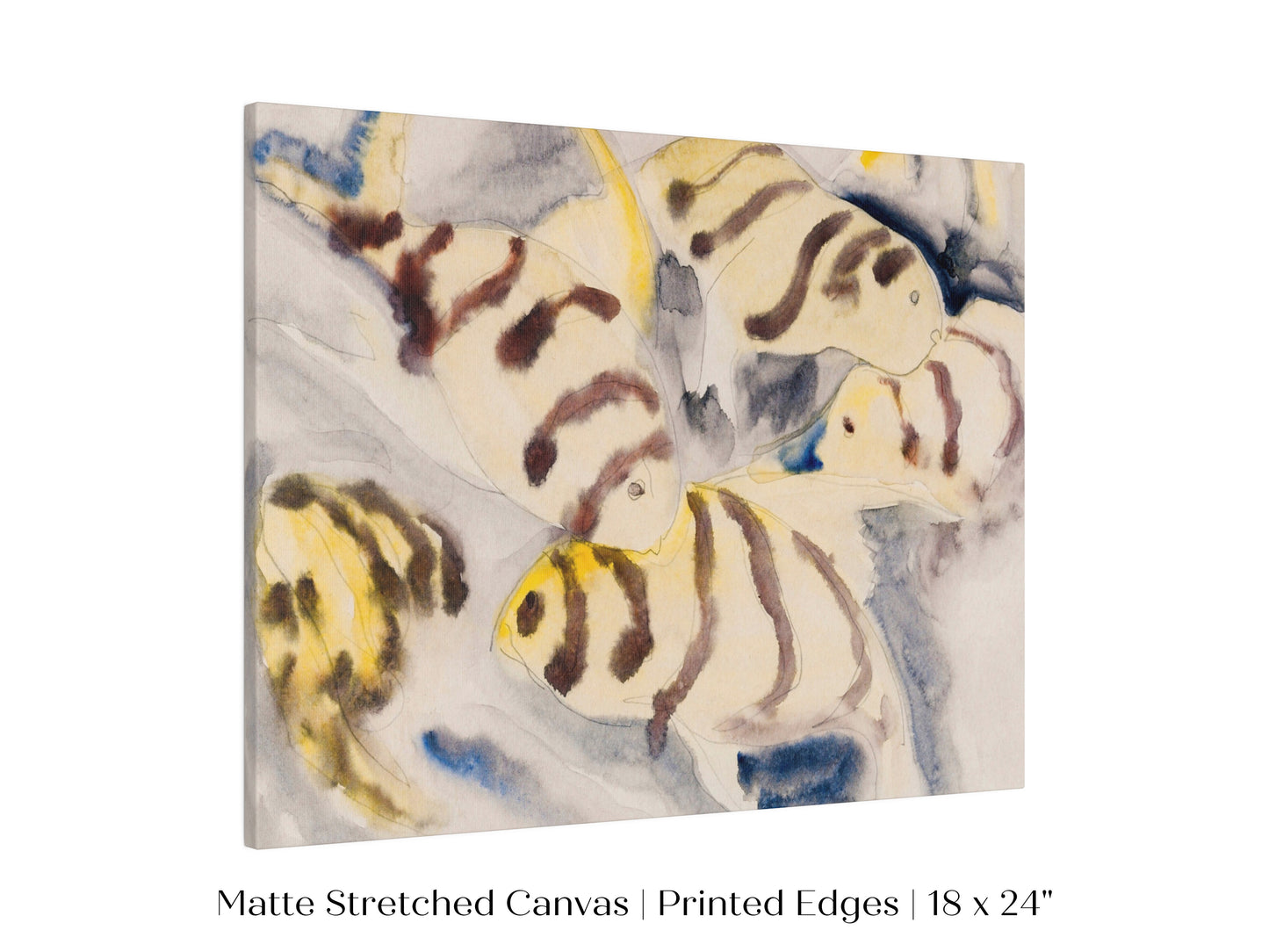 Yellow Watercolour Fish | P96