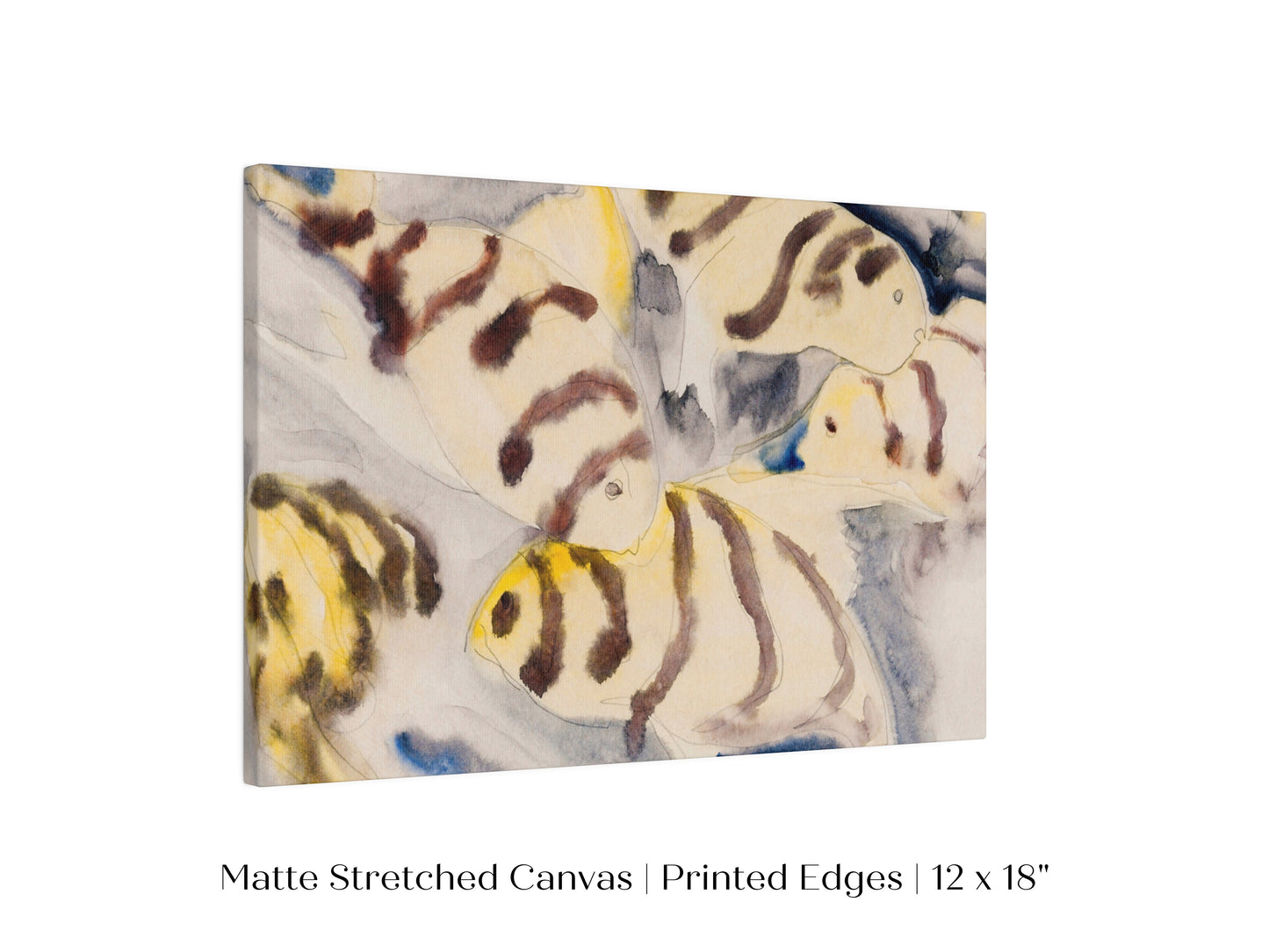 Yellow Watercolour Fish | P96