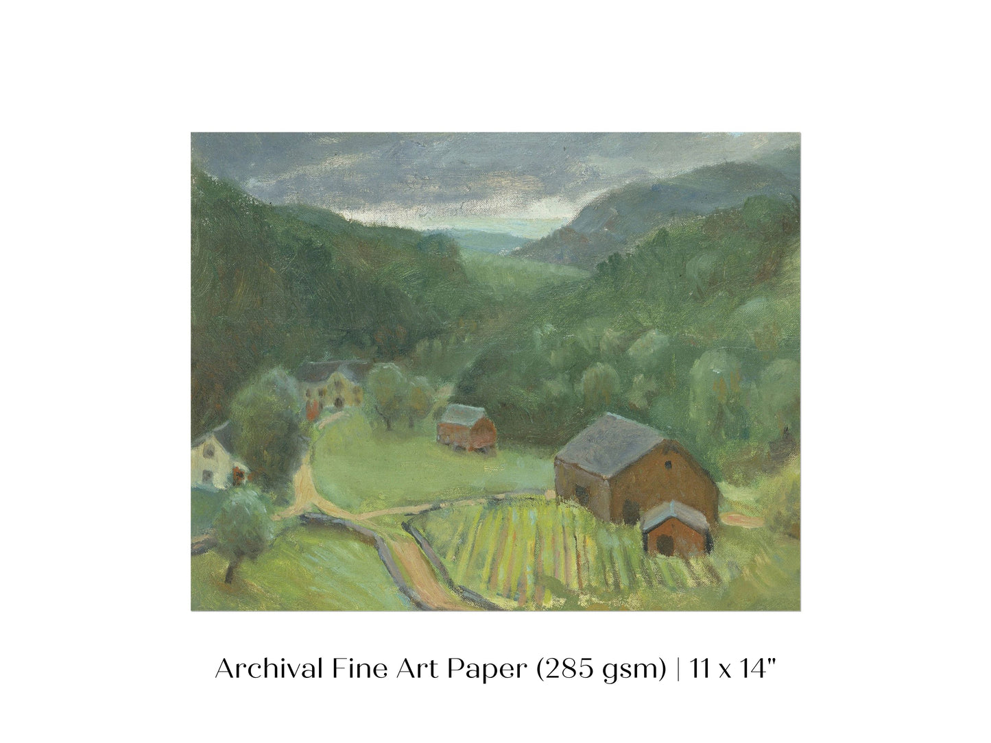 Country Farmhouse Landscape | P193
