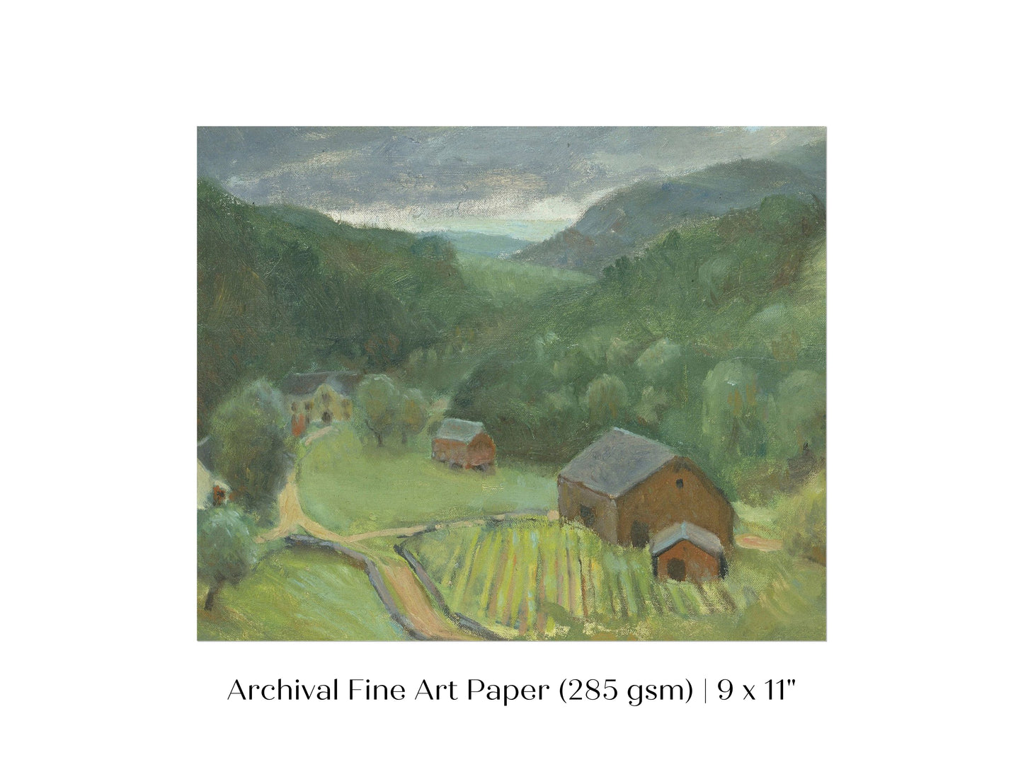 Country Farmhouse Landscape | P193