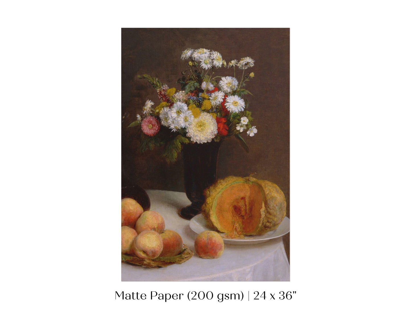 Still Life with Pumpkin, Flowers and Fruit | P474