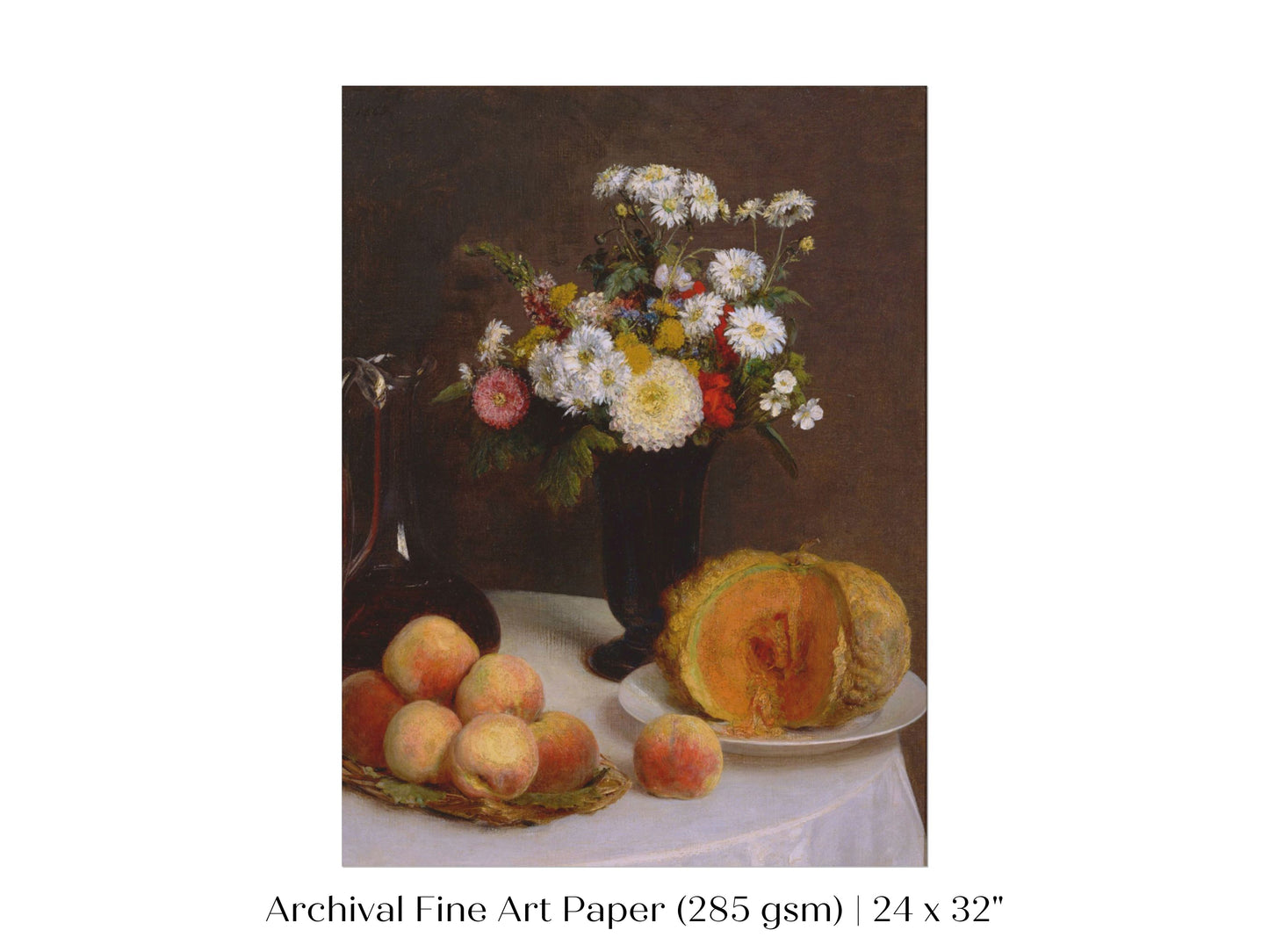Still Life with Pumpkin, Flowers and Fruit | P474