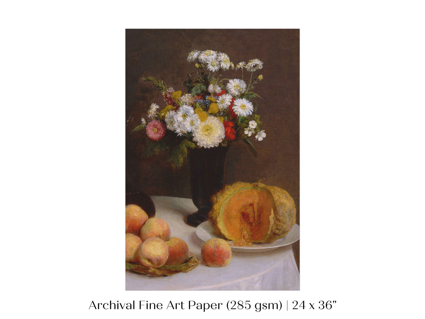Still Life with Pumpkin, Flowers and Fruit | P474