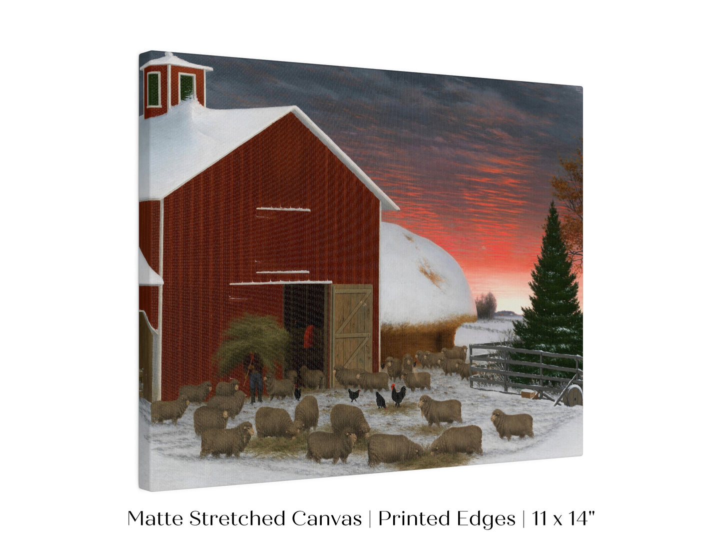 Barnyard in Winter | P240