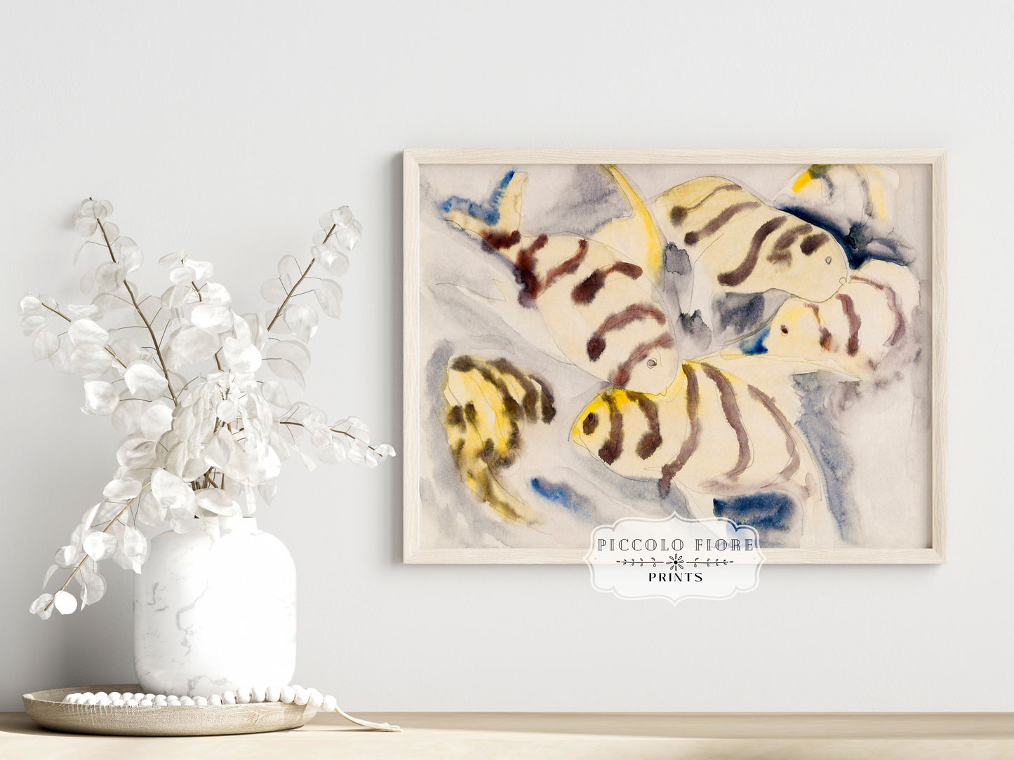 Yellow Watercolour Fish | P96