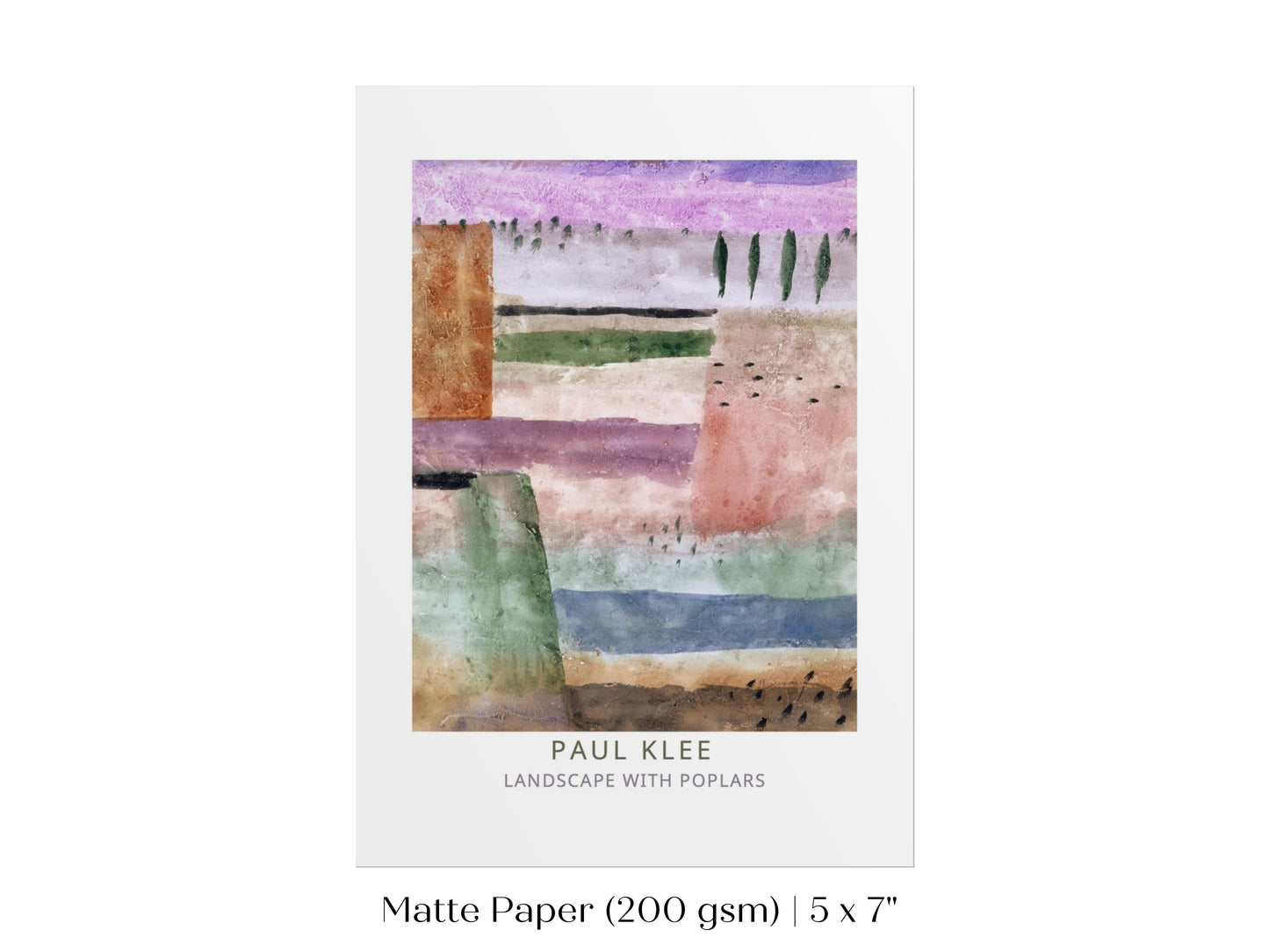 Paul Klee | Landscape With Poplars | P585