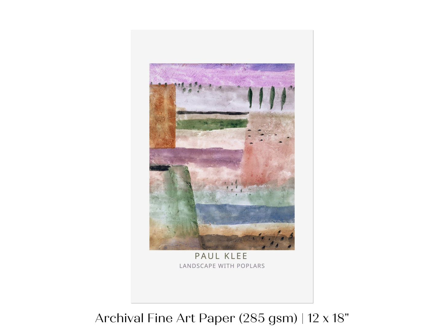 Paul Klee | Landscape With Poplars | P585