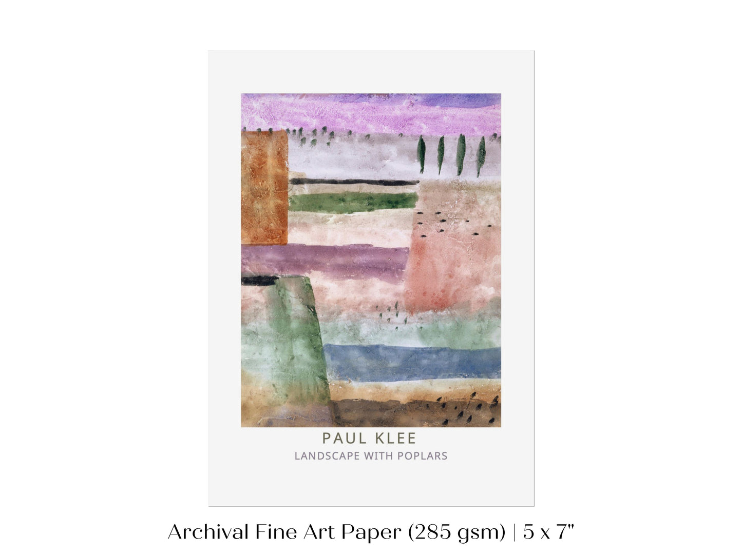 Paul Klee | Landscape With Poplars | P585