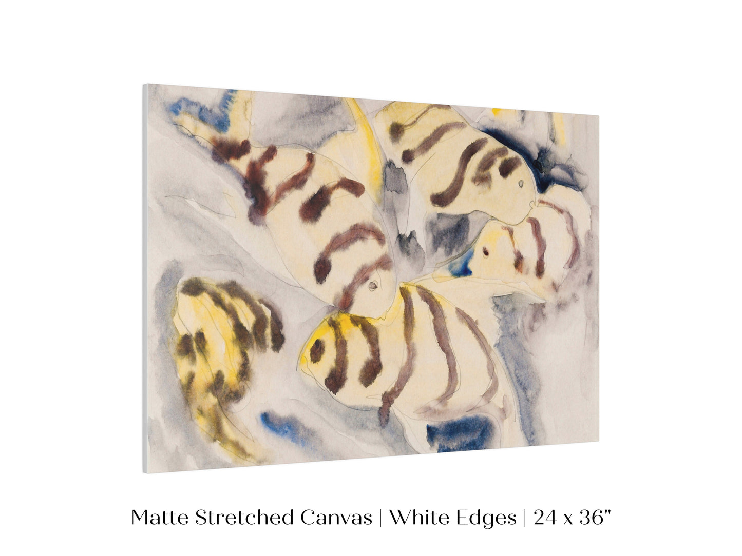 Yellow Watercolour Fish | P96