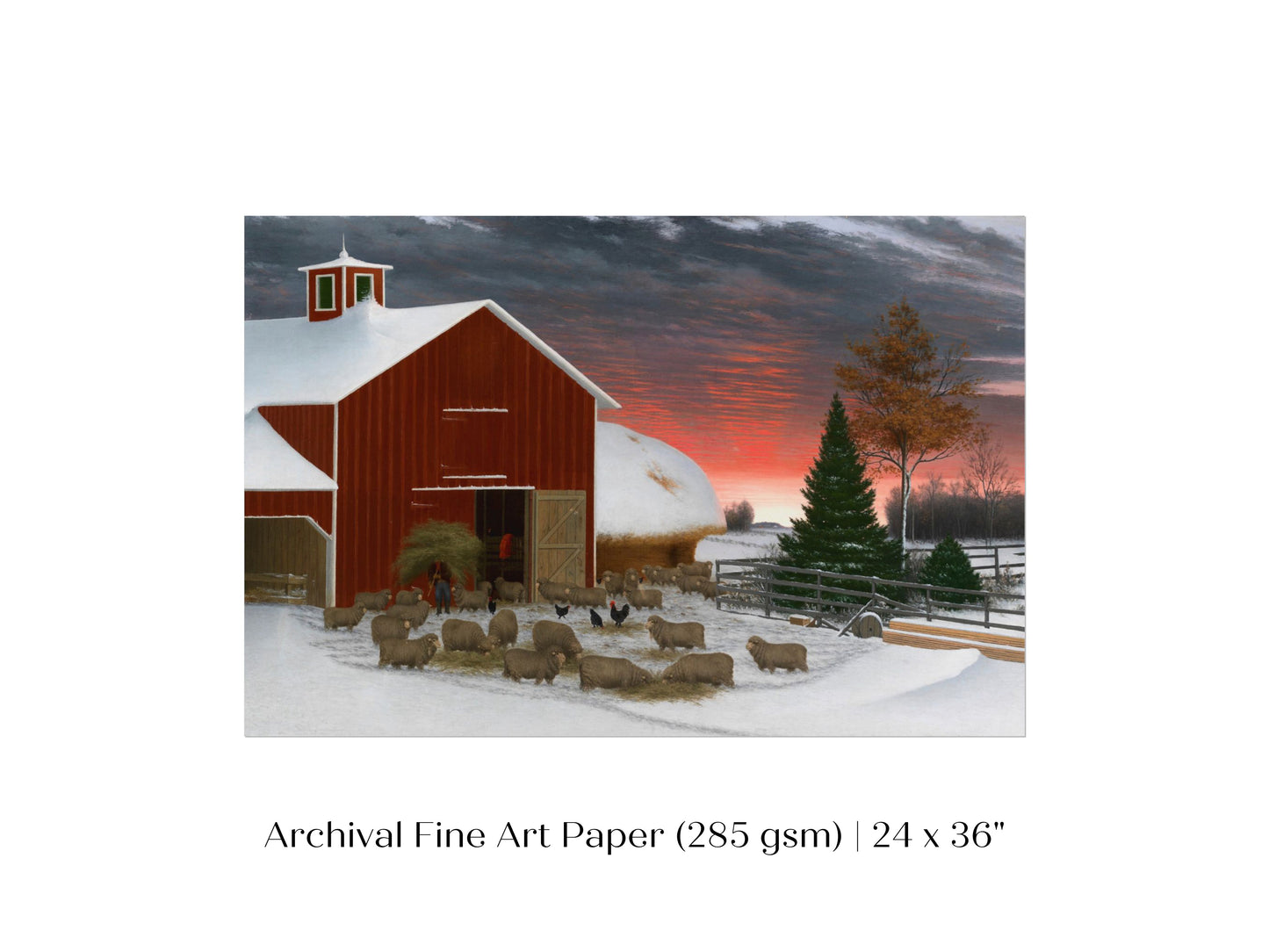 Barnyard in Winter | P240
