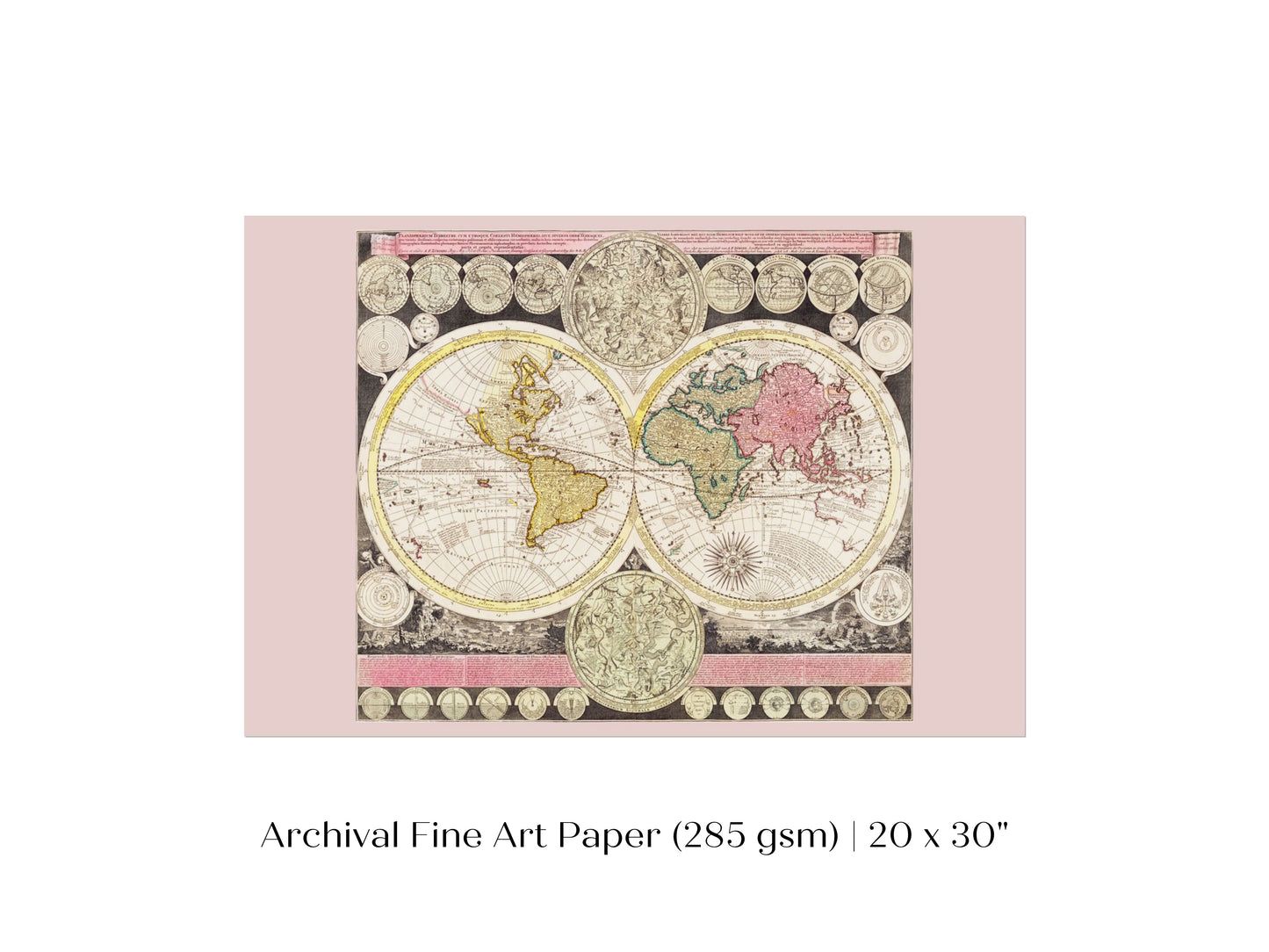 Vintage World Map | P162