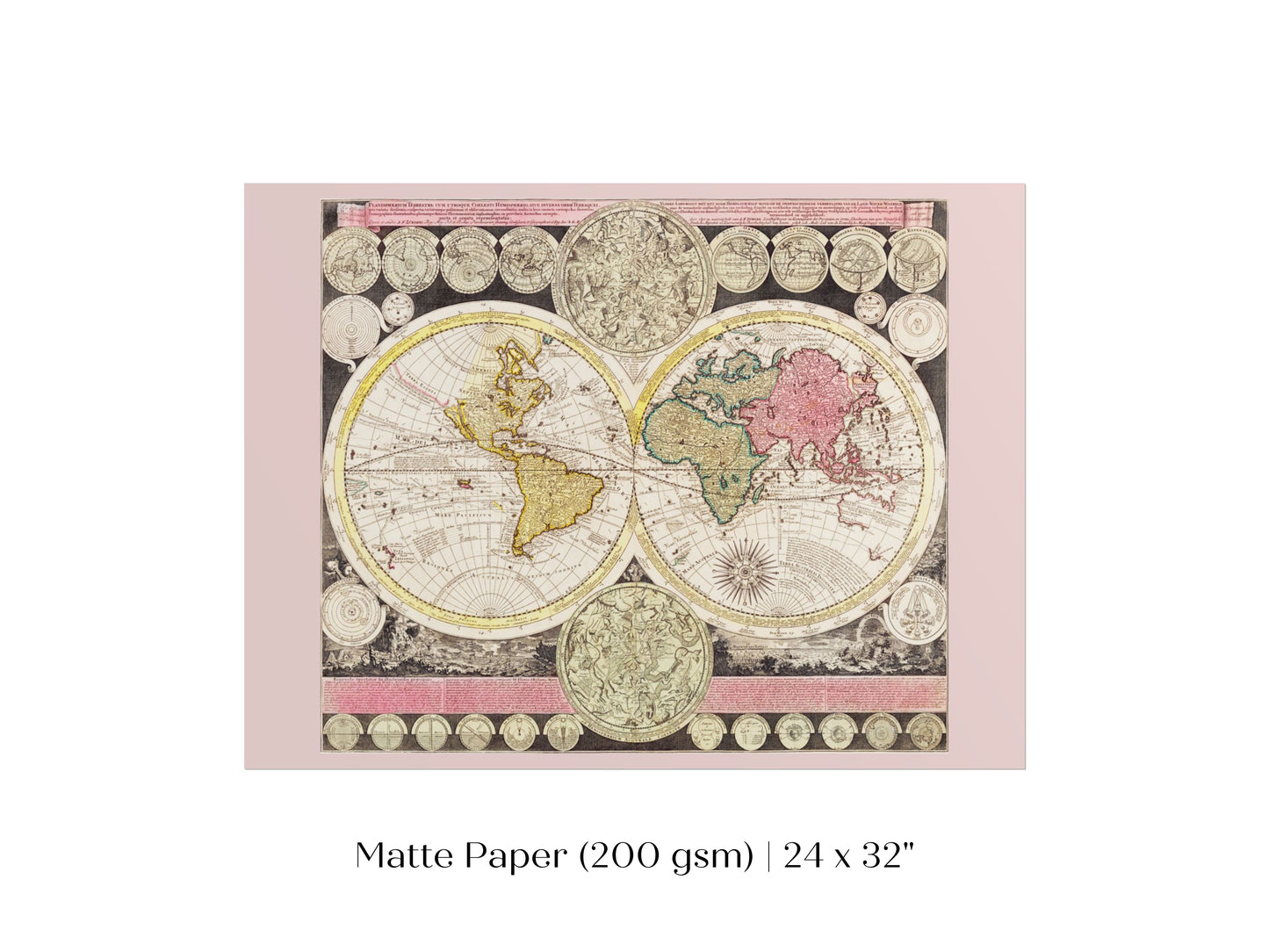 Vintage World Map | P162