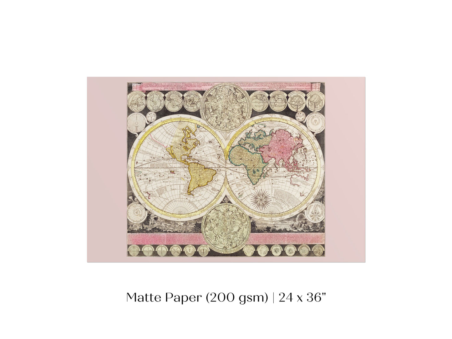 Vintage World Map | P162