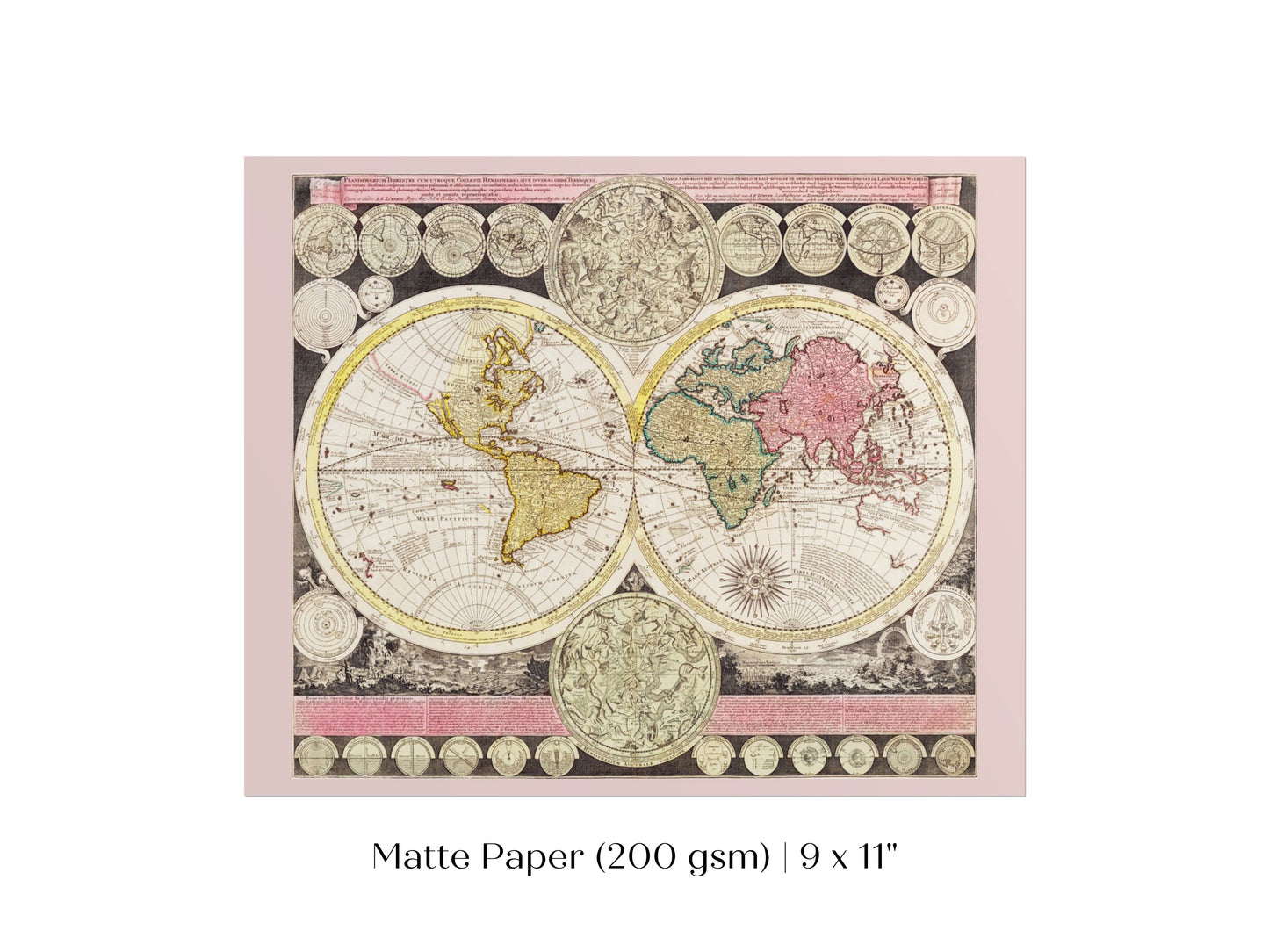 Vintage World Map | P162