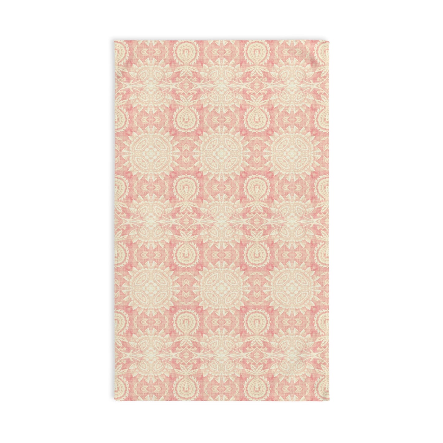Paloma Flowers and Pineapples in Pink and Cream | Hand Towel