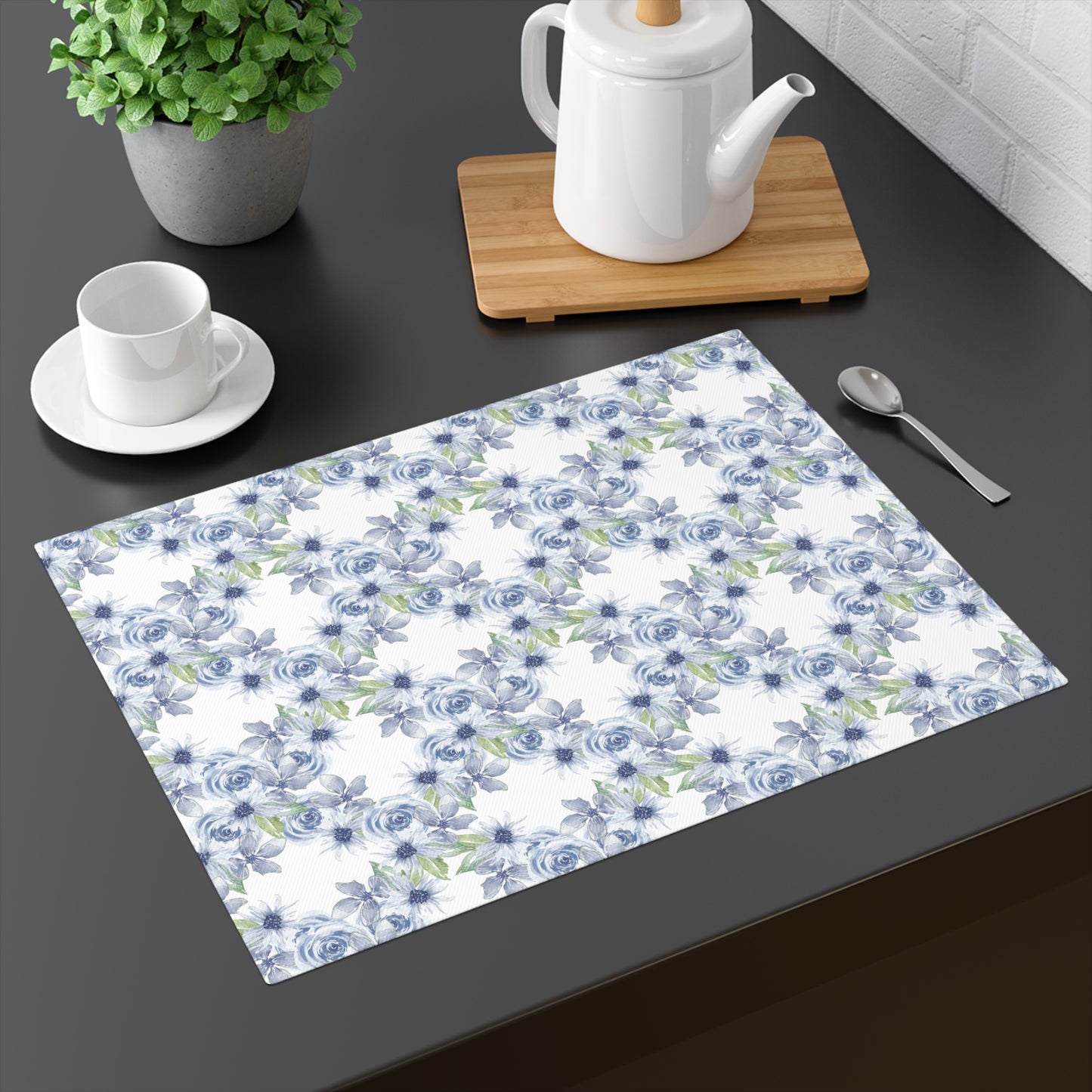 Diamond Bouquet in White | Placemat