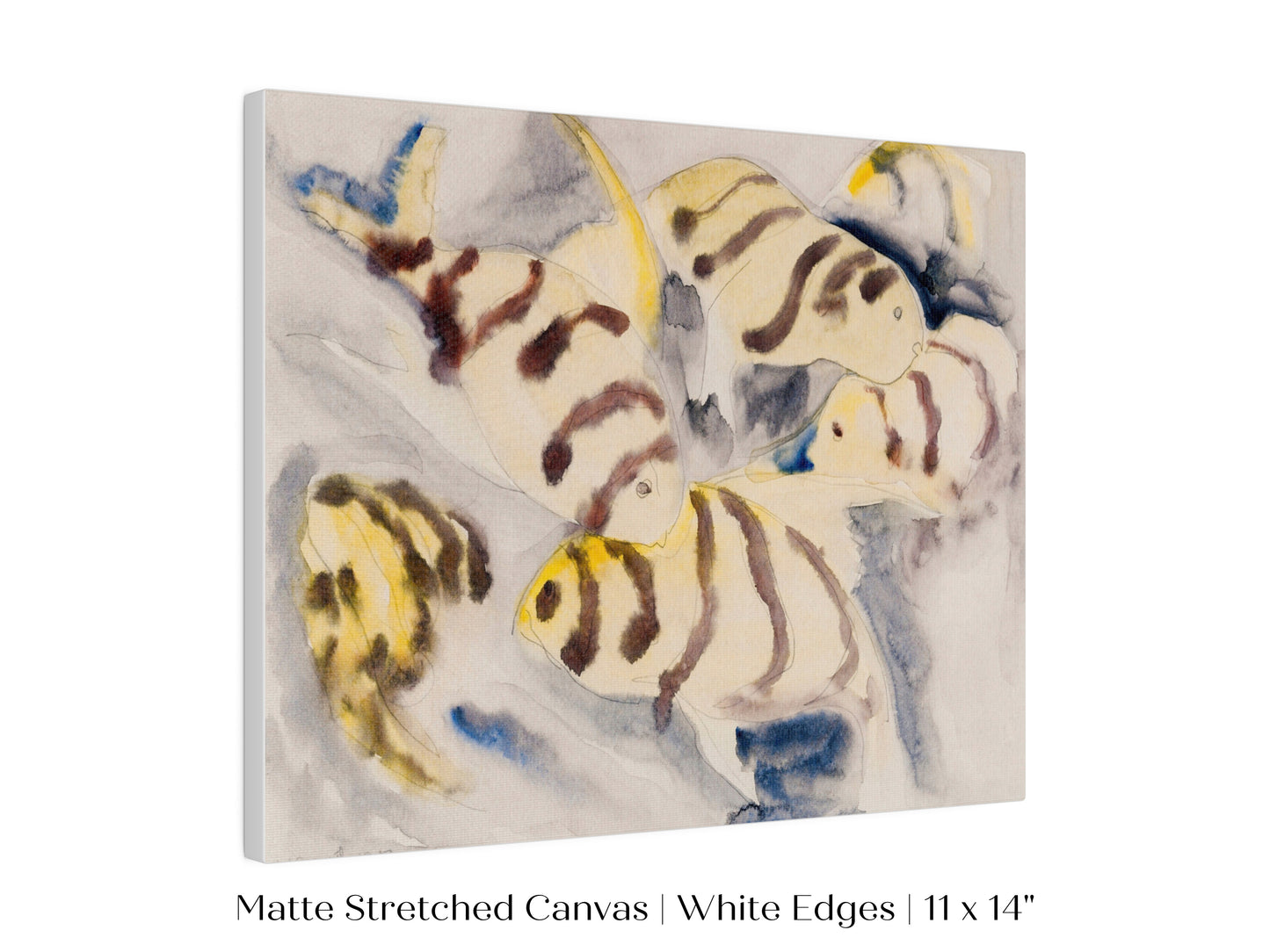 Yellow Watercolour Fish | P96