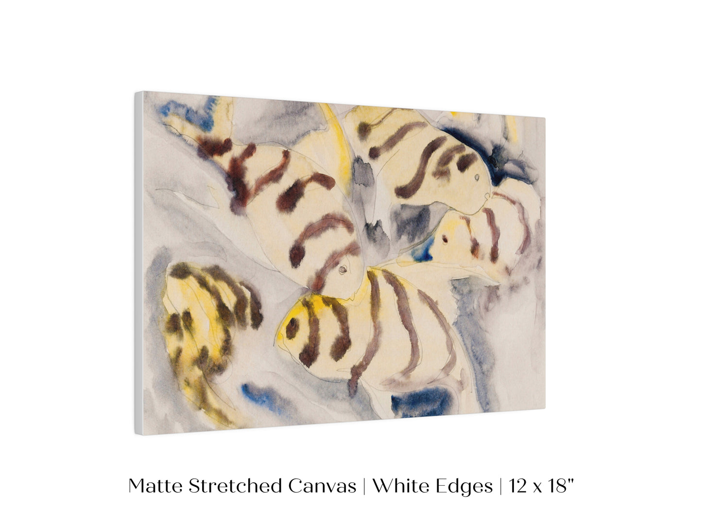 Yellow Watercolour Fish | P96