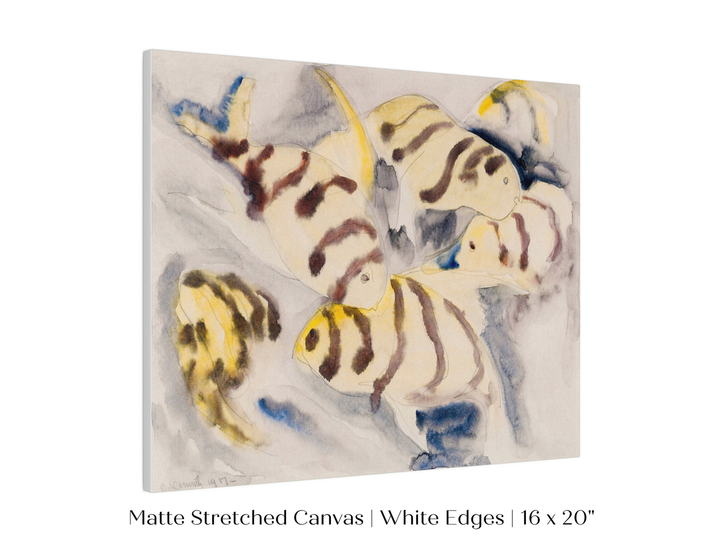 Yellow Watercolour Fish | P96