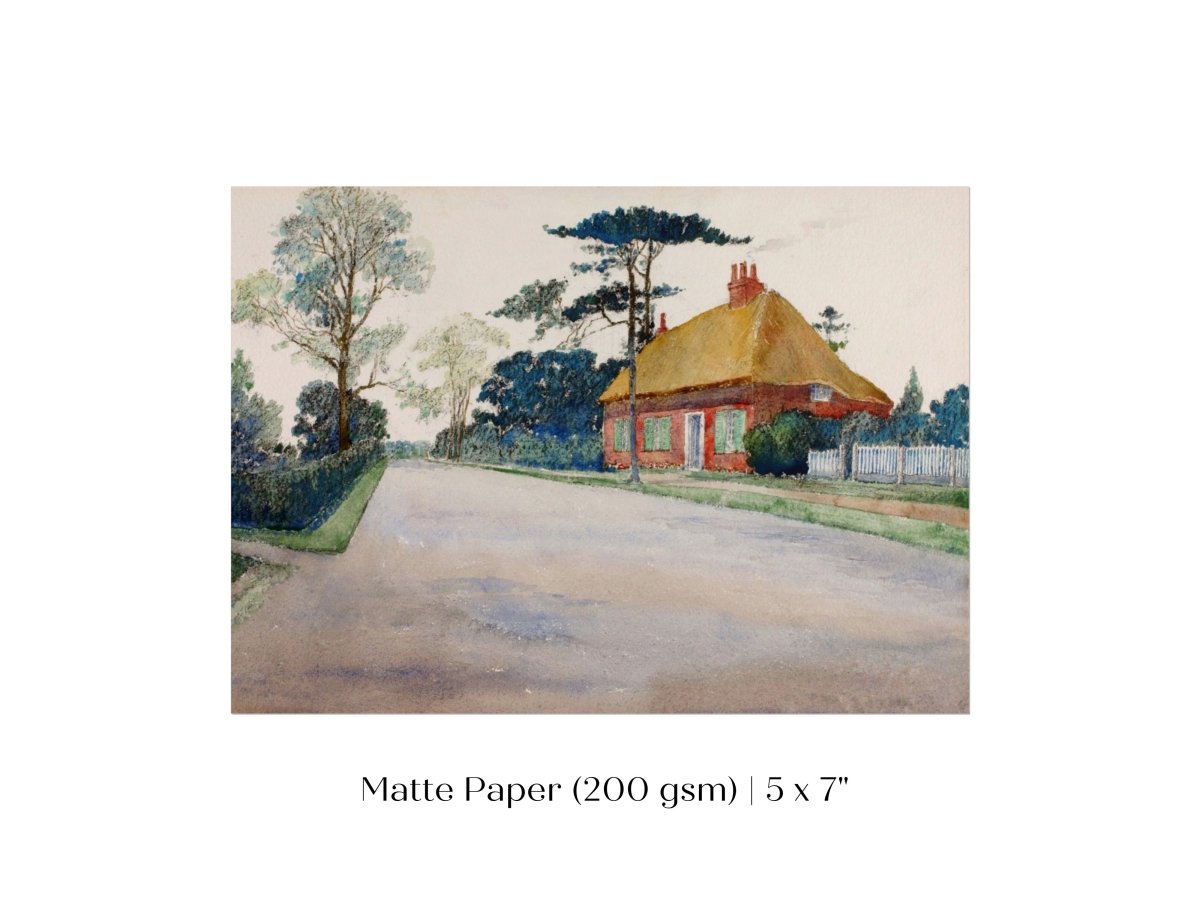A Road in Dorset | P498 - Single Art Prints - Piccolo Fiore Prints