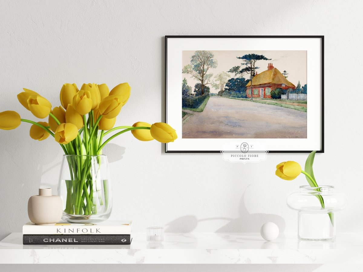 A Road in Dorset | P498 - Single Art Prints - Piccolo Fiore Prints