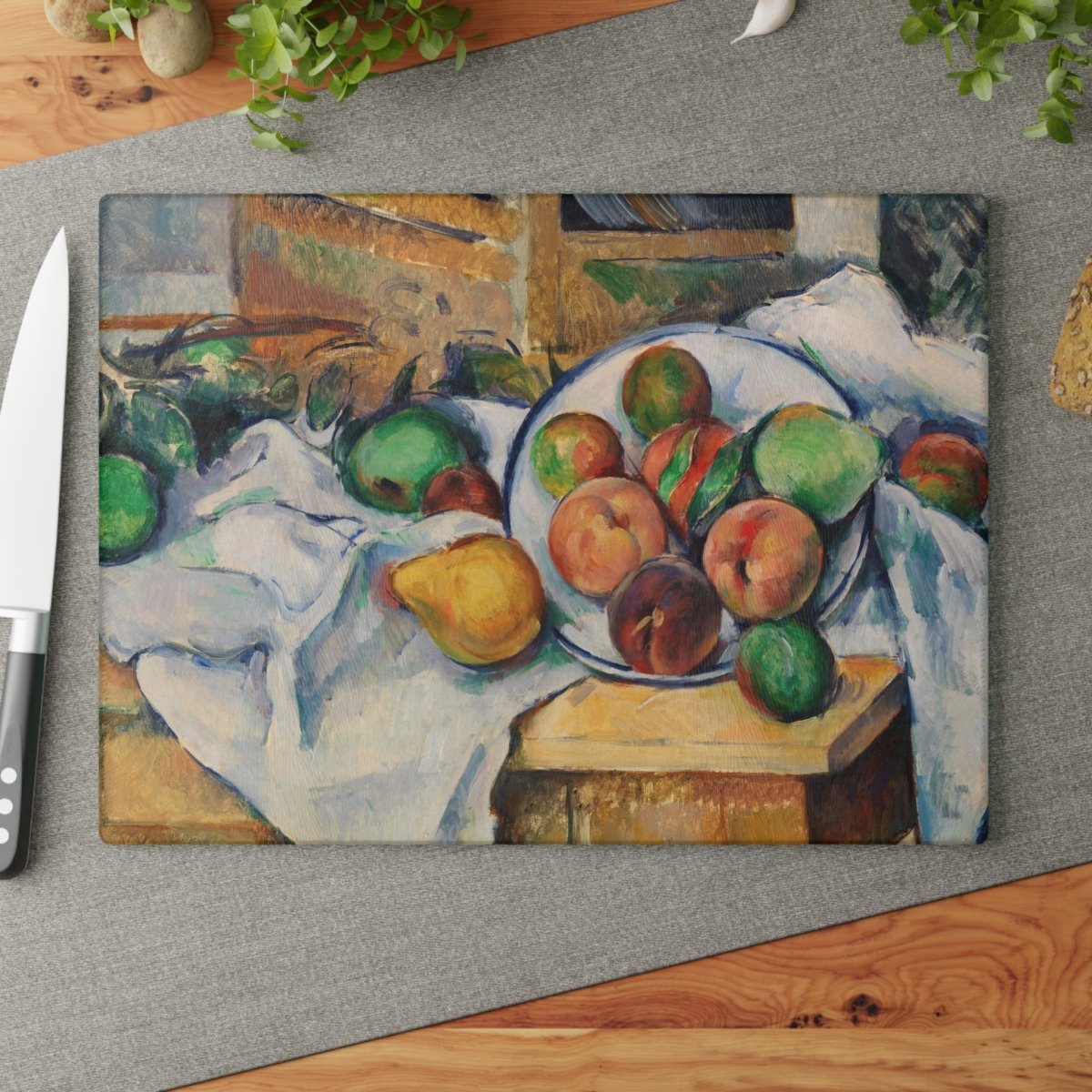 A Table Corner | Glass Chopping Board - Glass Chopping Board - Piccolo Fiore Prints