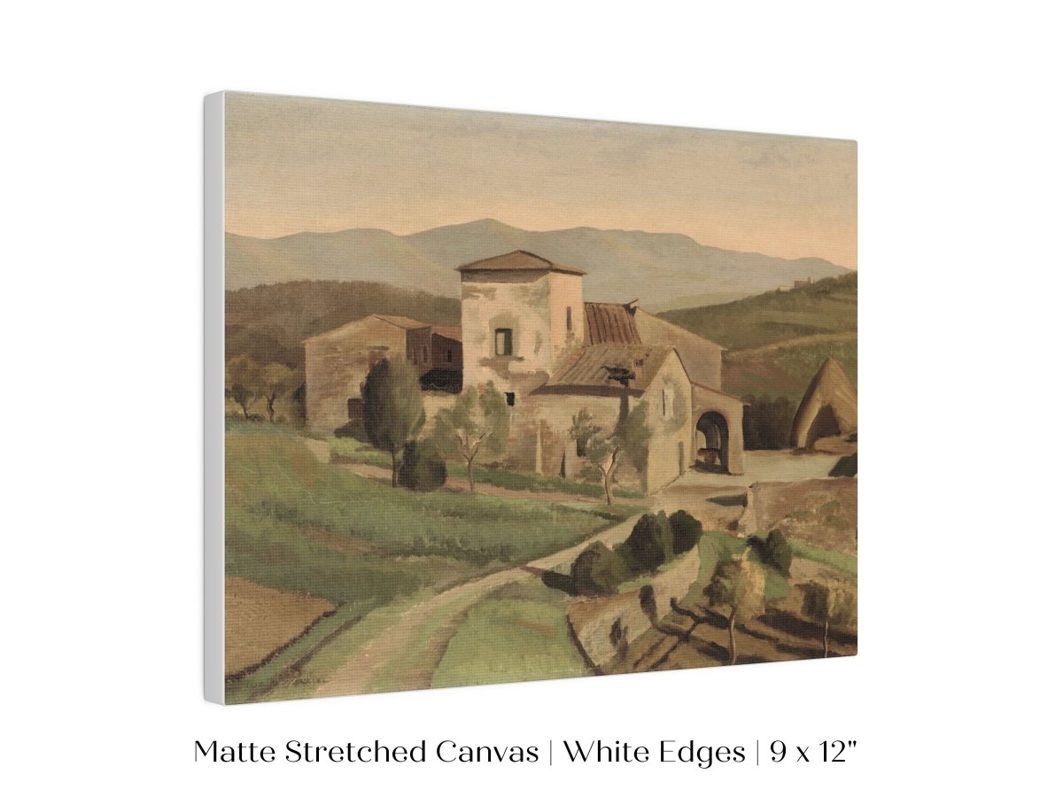 A Tuscan Farm | P377 - Single Art Prints - Piccolo Fiore Prints