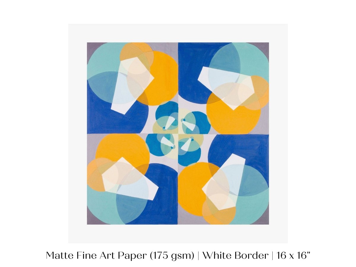 Abstract Squares | P354 - Single Square Art Prints - Piccolo Fiore Prints