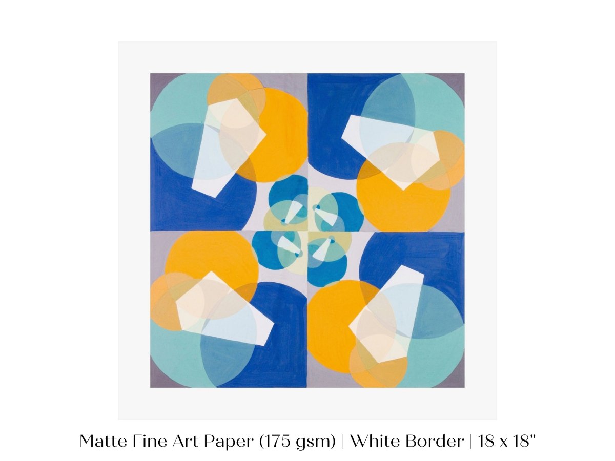 Abstract Squares | P354 - Single Square Art Prints - Piccolo Fiore Prints