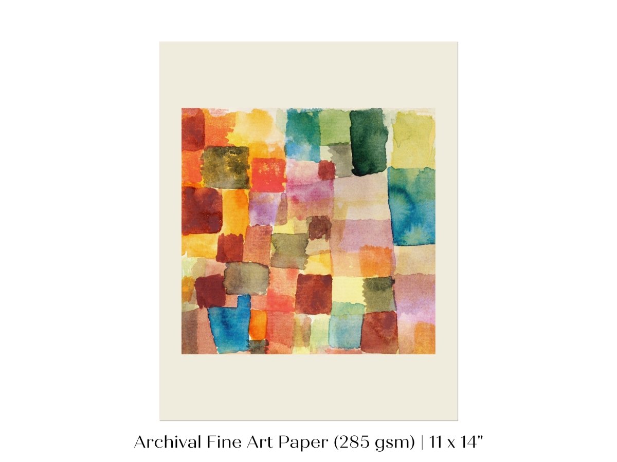 Abstract Watercolour Squares | Paul Klee | P31 - Single Art Prints - Piccolo Fiore Prints