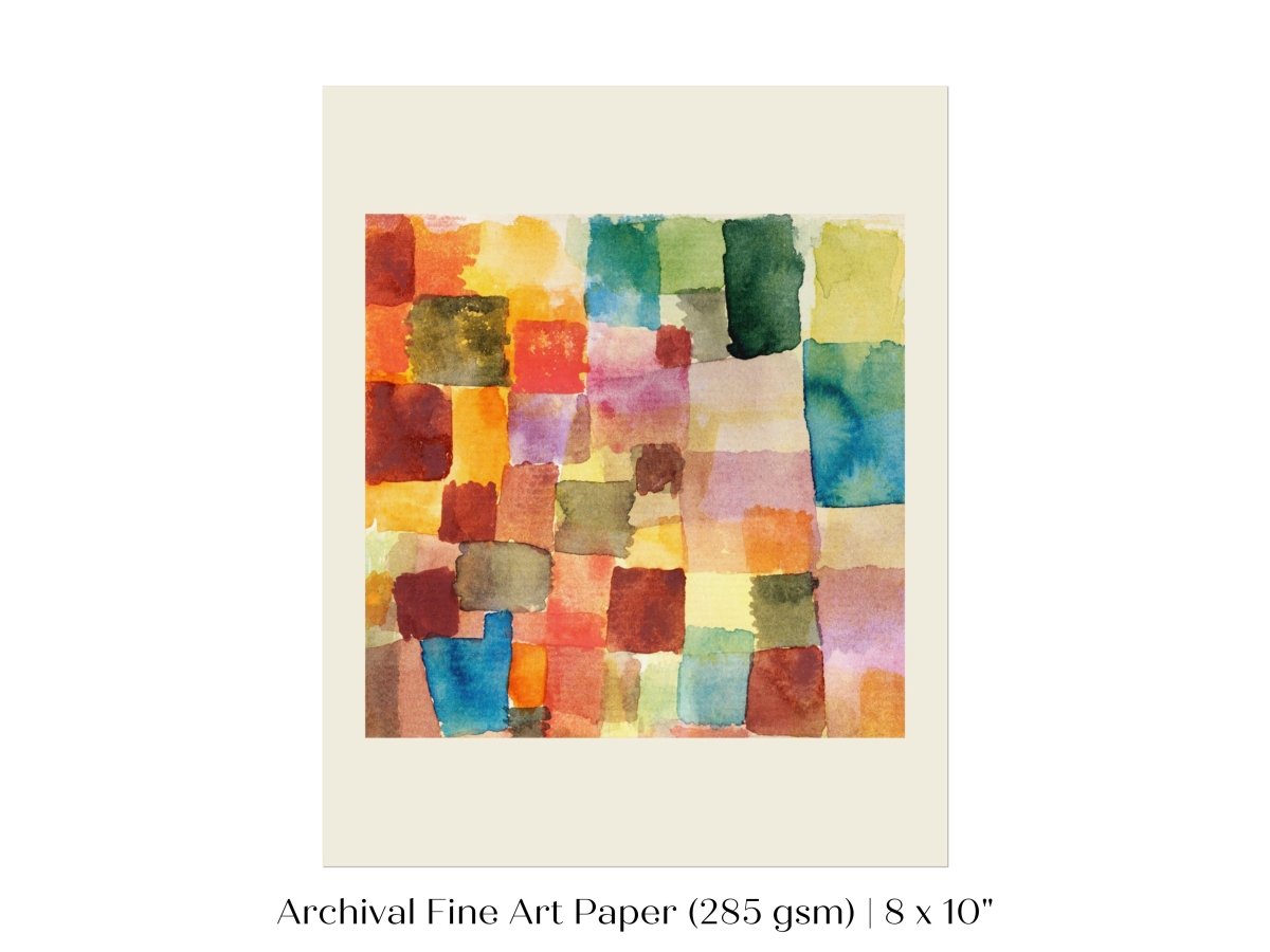 Abstract Watercolour Squares | Paul Klee | P31 - Single Art Prints - Piccolo Fiore Prints