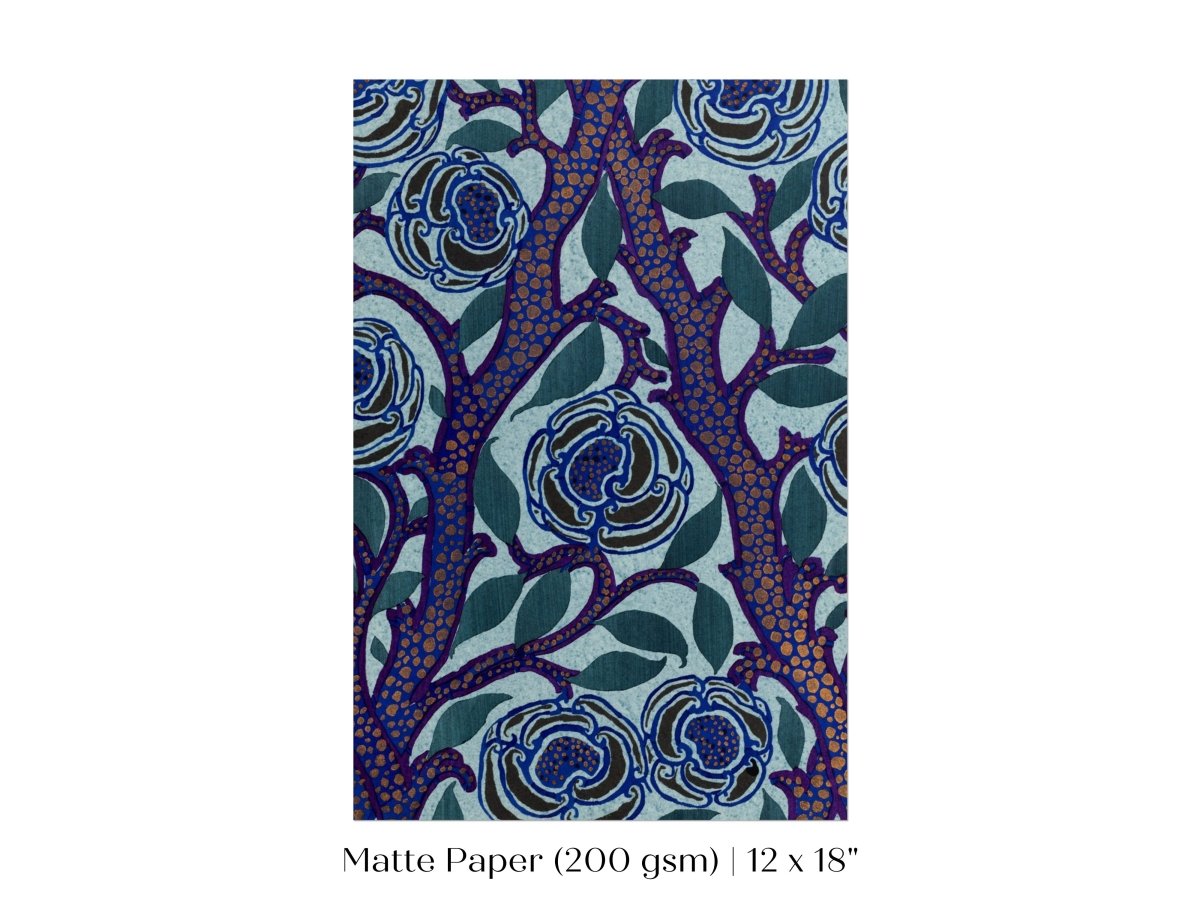 Art Deco Oriental Stencil Print | P210 - Single Art Prints - Piccolo Fiore Prints