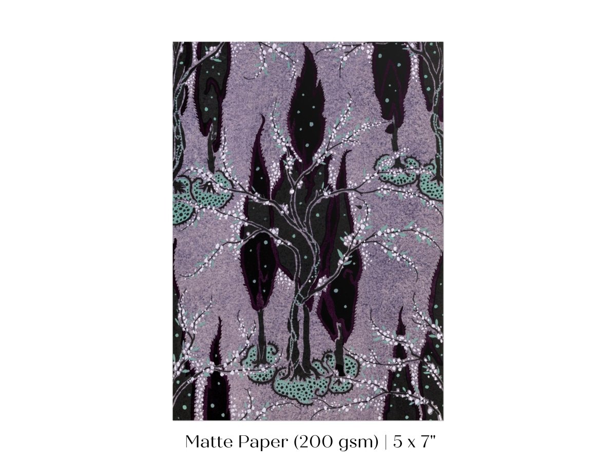 Art Nouveau Oriental Style Pattern | P278 - Single Art Prints - Piccolo Fiore Prints