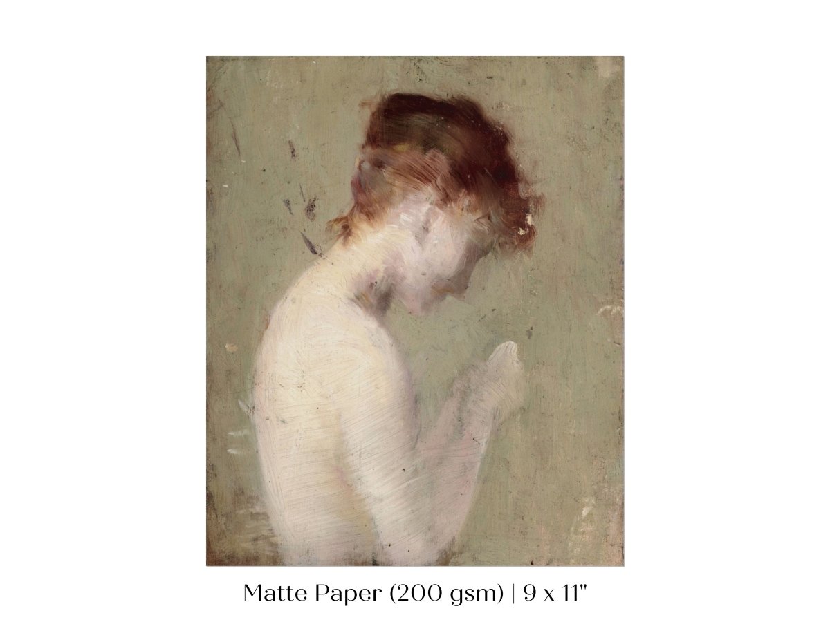 Auburn Nude | P374 - Single Art Prints - Piccolo Fiore Prints