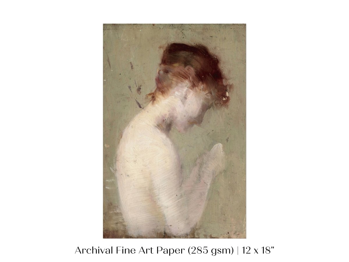 Auburn Nude | P374 - Single Art Prints - Piccolo Fiore Prints