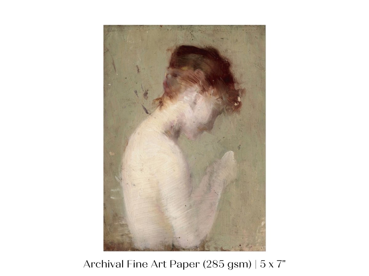 Auburn Nude | P374 - Single Art Prints - Piccolo Fiore Prints