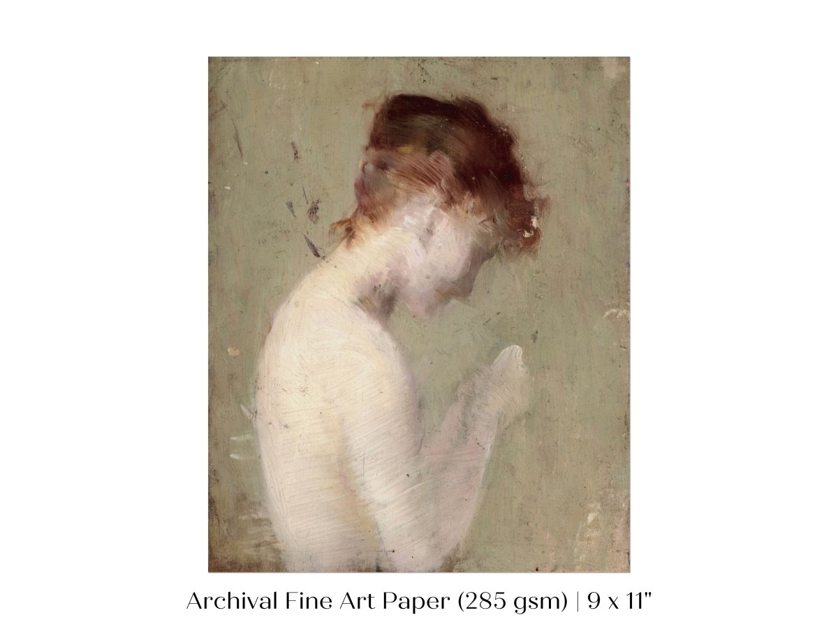 Auburn Nude | P374 - Single Art Prints - Piccolo Fiore Prints