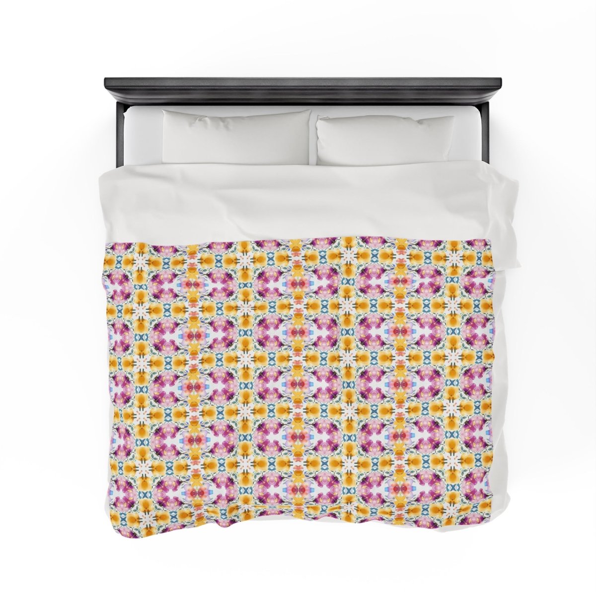 Aztec Floral Arch | Minky Throw Blanket - Minky Throw Blanket - Piccolo Fiore Prints