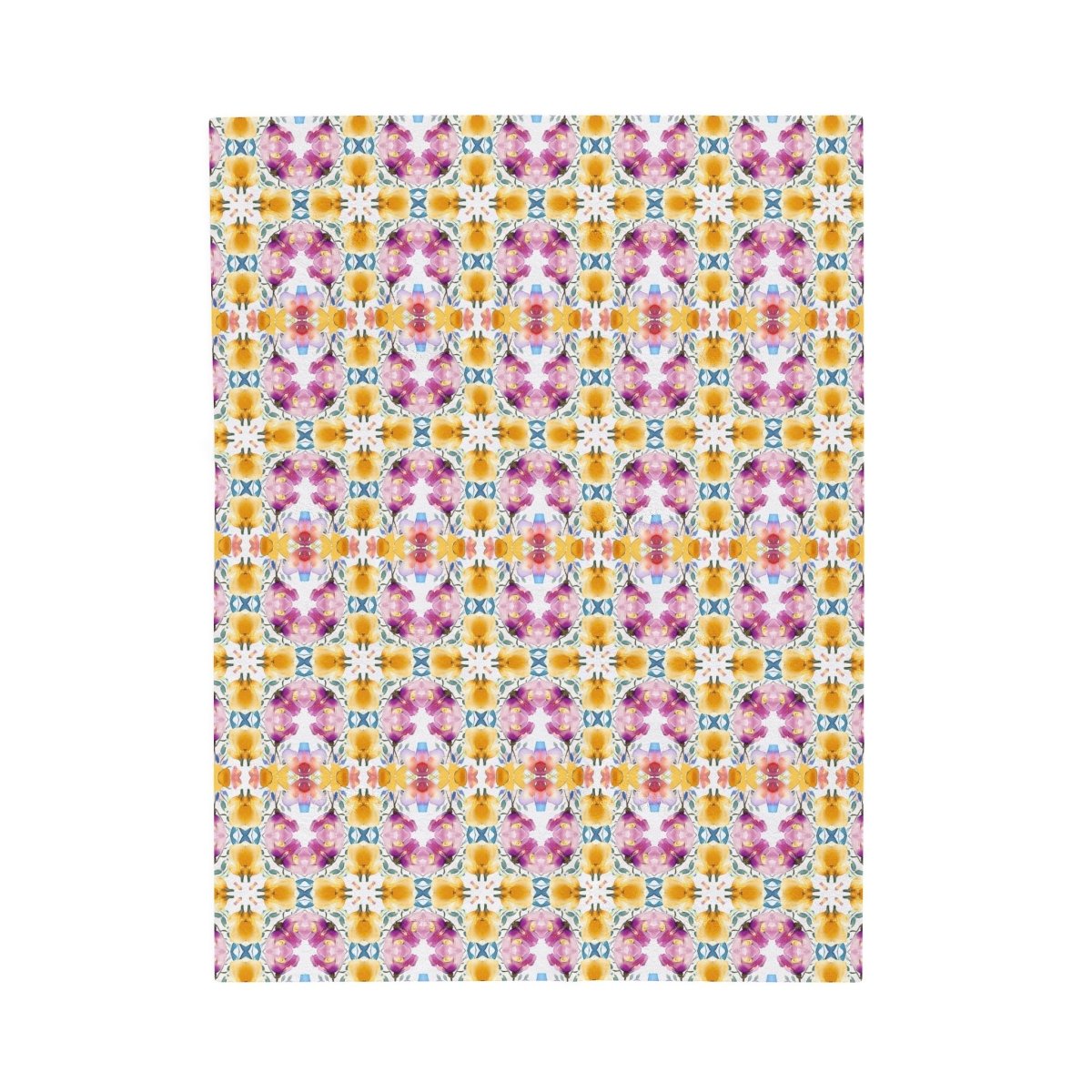 Aztec Floral Arch | Minky Throw Blanket - Minky Throw Blanket - Piccolo Fiore Prints